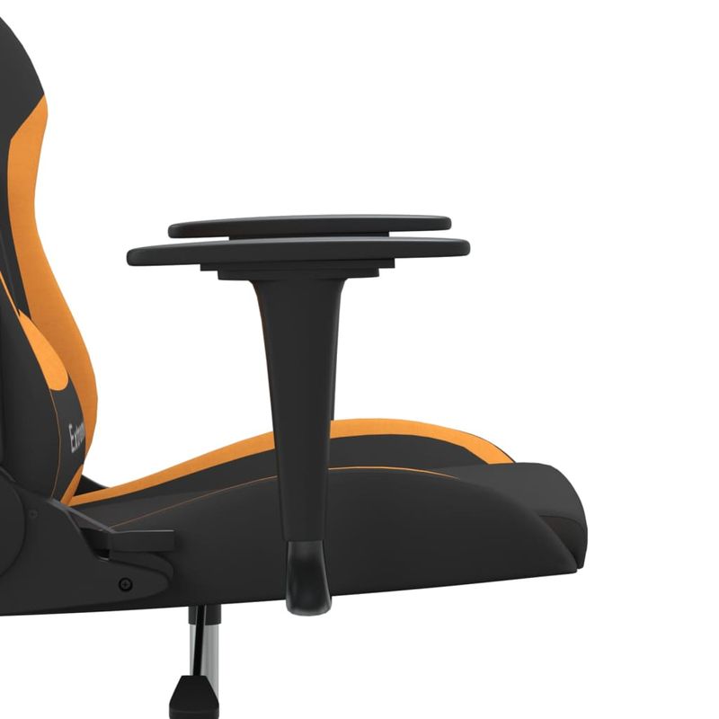 Casa si Gradina - Mobilier - Scaune si fotolii - Scaune - Scaun de gaming cu masaj, negru si portocaliu, textil - Infinity.ro