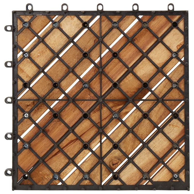 Casa si Gradina - Constructii - Parchet si pardoseli interioare - Parchet si pardoseli - Set de , 10 buc., 30x30 cm, lemn masiv de acacia - Infinity.ro