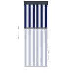 Casa si Gradina - Textile si covoare - Rulouri si jaluzele - Jaluzea tip rulou de exterior, albastru si alb, 60 x 250 cm - Infinity.ro