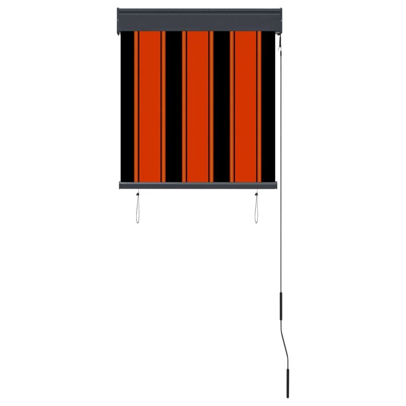 Casa si Gradina - Textile si covoare - Rulouri si jaluzele - Jaluzea tip rulou de exterior, portocaliu si maro, 60 x 250 cm - Infinity.ro