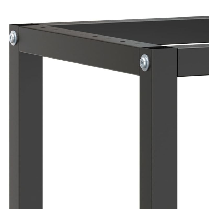 Casa si Gradina - Mobilier - Feronerie si accesorii mobila - Cadru metalic banc de lucru, negru mat/rosu mat, 70x50x79 cm, metal - Infinity.ro