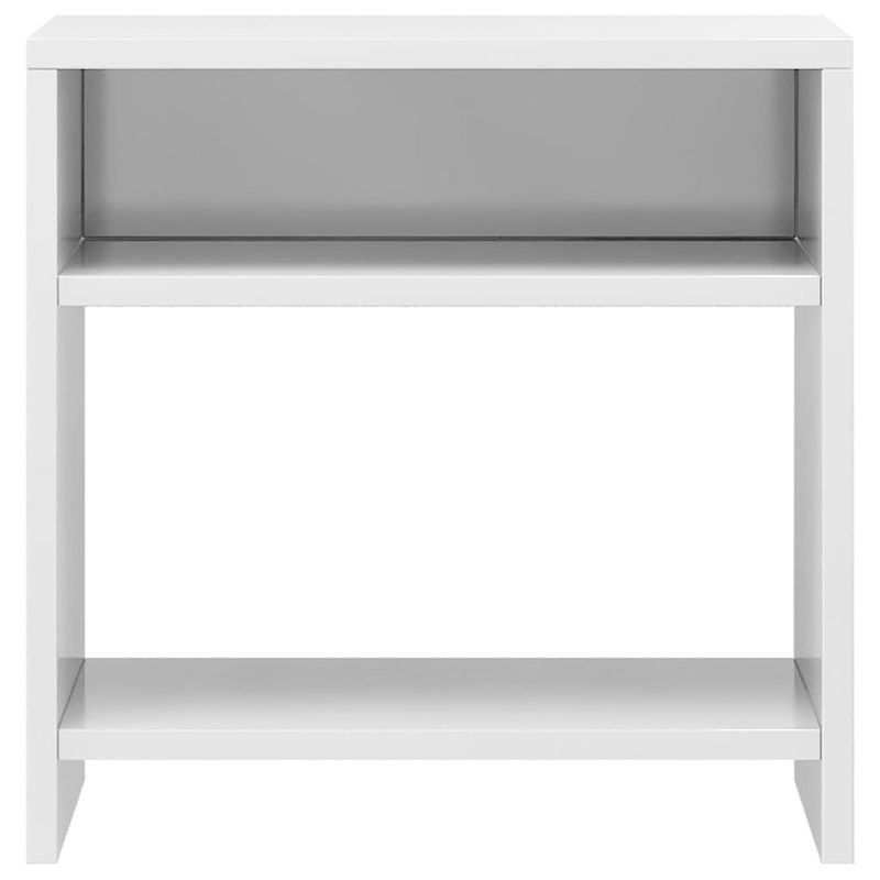 Casa si Gradina - Mobilier - Comode si corpuri - Noptiere - Noptiera, 2 buc., alb lucios, 40 x 30 x 40 cm, PAL - Infinity.ro