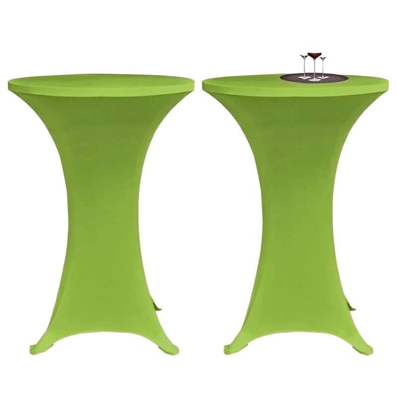 Casa si Gradina - Textile si covoare - Huse pentru mobilier - Husa elastica pentru masa, 2 buc., verde, 60 cm - Infinity.ro