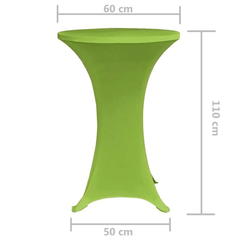 Casa si Gradina - Textile si covoare - Huse pentru mobilier - Husa elastica pentru masa, 2 buc., verde, 60 cm - Infinity.ro