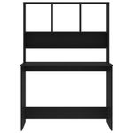 Casa si Gradina - Mobilier - Mese si birouri - Birouri - Birou cu rafturi, negru, 110x45x157 cm, PAL - Infinity.ro