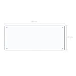 Casa si Gradina - Sanitare - Chiuveta bucatarie si accesorii - Accesorii chiuvete - Panou antistropi bucatarie transparent 100x40cm sticla securiz. - Infinity.ro