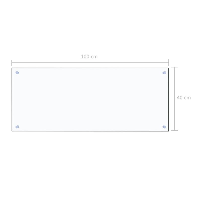 Casa si Gradina - Sanitare - Chiuveta bucatarie si accesorii - Accesorii chiuvete - Panou antistropi bucatarie transparent 100x40cm sticla securiz. - Infinity.ro