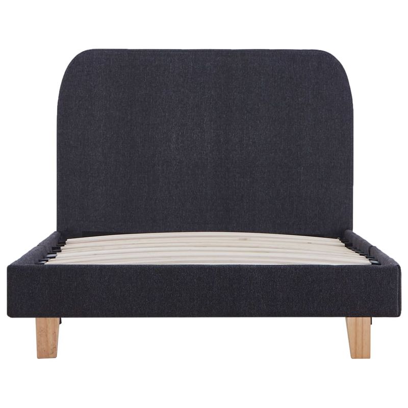 Casa si Gradina - Mobilier - Paturi si accesorii - Paturi - Cadru de pat, gri inchis, 90 x 200 cm, material textil - Infinity.ro