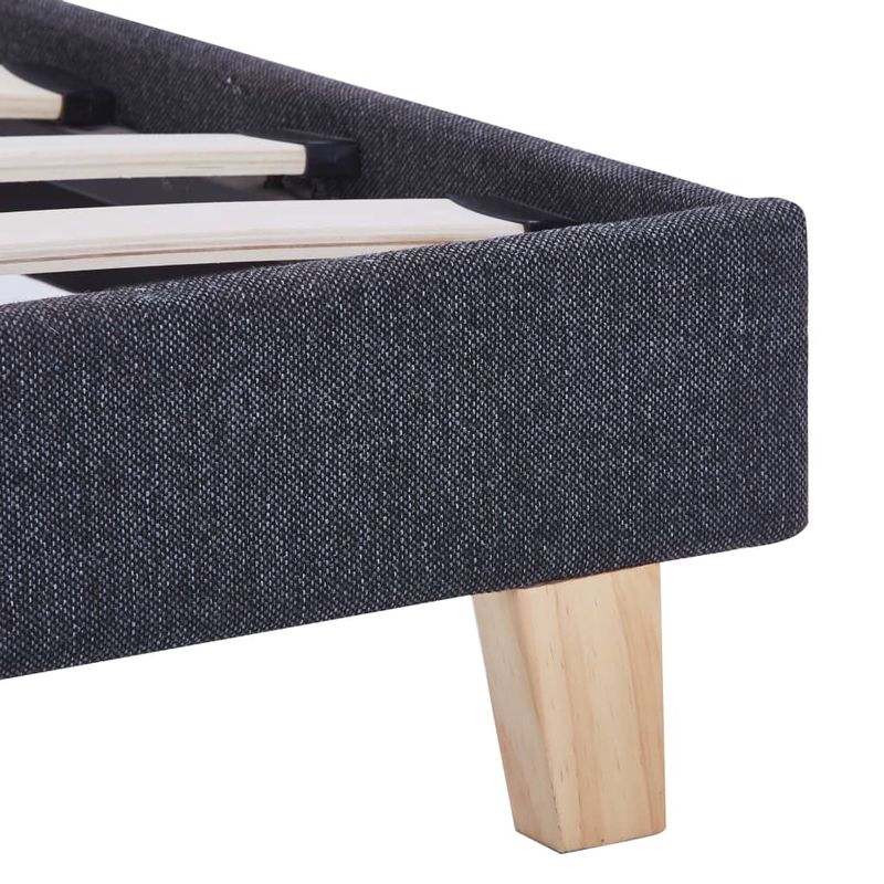 Casa si Gradina - Mobilier - Paturi si accesorii - Paturi - Cadru de pat, gri inchis, 90 x 200 cm, material textil - Infinity.ro