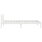 Casa si Gradina - Mobilier - Paturi si accesorii - Paturi - Cadru de pat mic single, alb, 90x190 cm, lemn masiv de pin - Infinity.ro