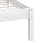 Casa si Gradina - Mobilier - Paturi si accesorii - Paturi - Cadru de pat mic single, alb, 90x190 cm, lemn masiv de pin - Infinity.ro