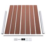 Casa si Gradina - Gradina si terasa - Garduri, panouri si accesorii - Panou de gard, maro, 180 x 146 cm, WPC - Infinity.ro