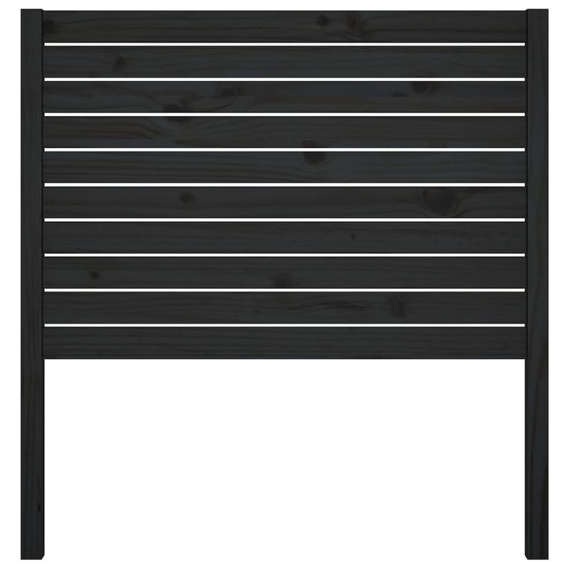Casa si Gradina - Mobilier - Paturi si accesorii - Accesorii paturi - Tablie de pat, negru, 81x4x100 cm, lemn masiv de pin - Infinity.ro