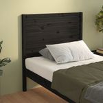 Casa si Gradina - Mobilier - Paturi si accesorii - Accesorii paturi - Tablie de pat, negru, 81x4x100 cm, lemn masiv de pin - Infinity.ro