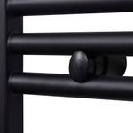 Casa si Gradina - Termice - Generatoare de aer cald - Radiator port-prosop incalzire centrala baie drept negru 500 x 764 mm - Infinity.ro