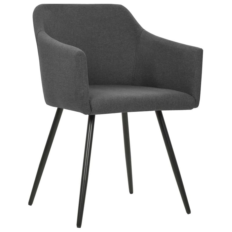 Casa si Gradina - Mobilier - Scaune si fotolii - Scaune - Scaune de bucatarie pivotante, 4 buc., gri inchis, textil - Infinity.ro