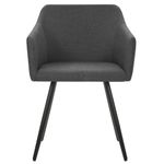 Casa si Gradina - Mobilier - Scaune si fotolii - Scaune - Scaune de bucatarie pivotante, 4 buc., gri inchis, textil - Infinity.ro