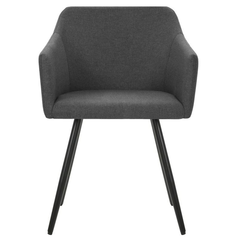 Casa si Gradina - Mobilier - Scaune si fotolii - Scaune - Scaune de bucatarie pivotante, 4 buc., gri inchis, textil - Infinity.ro