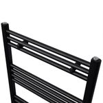 Casa si Gradina - Termice - Generatoare de aer cald - Radiator port-prosop incalzire centrala baie drept, negru, 600x1160 mm - Infinity.ro