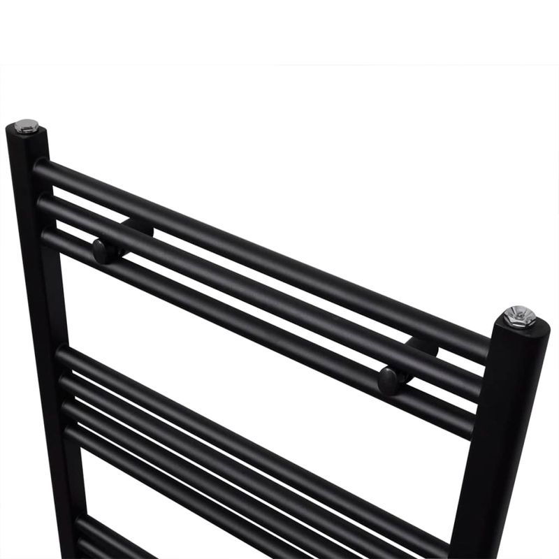 Casa si Gradina - Termice - Generatoare de aer cald - Radiator port-prosop incalzire centrala baie drept, negru, 600x1160 mm - Infinity.ro