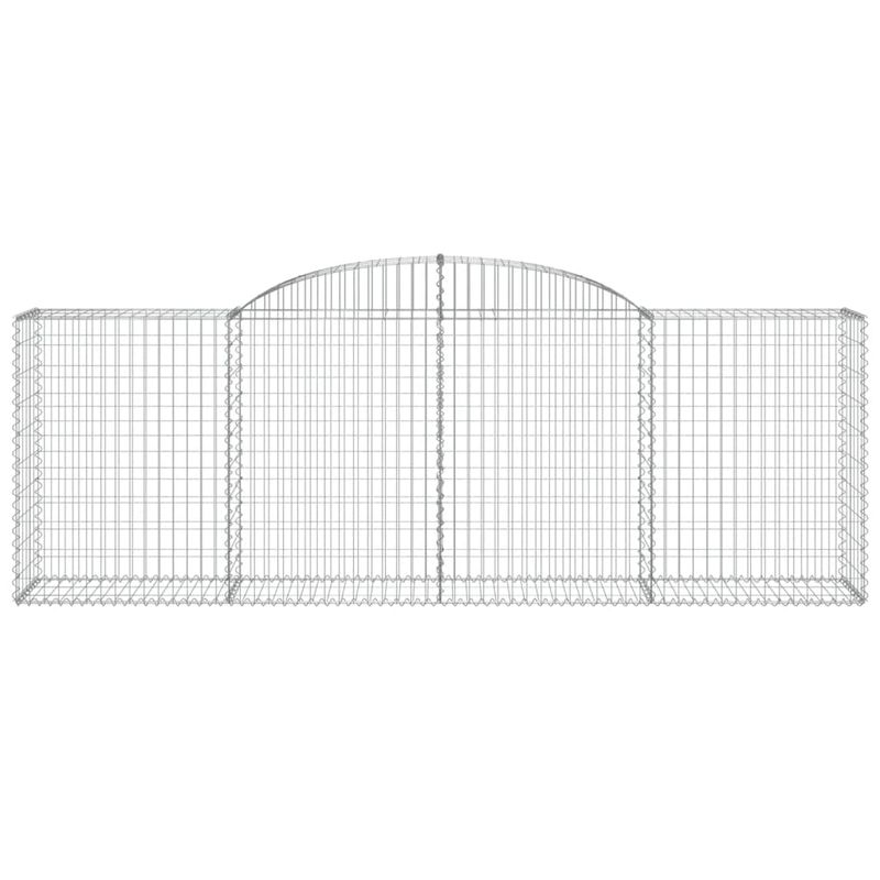Casa si Gradina - Gradina si terasa - Garduri, panouri si accesorii - Cos gabion arcuit, 300x50x100/120 cm fier galvanizat, cantitate în pachet: 4 - Infinity.ro