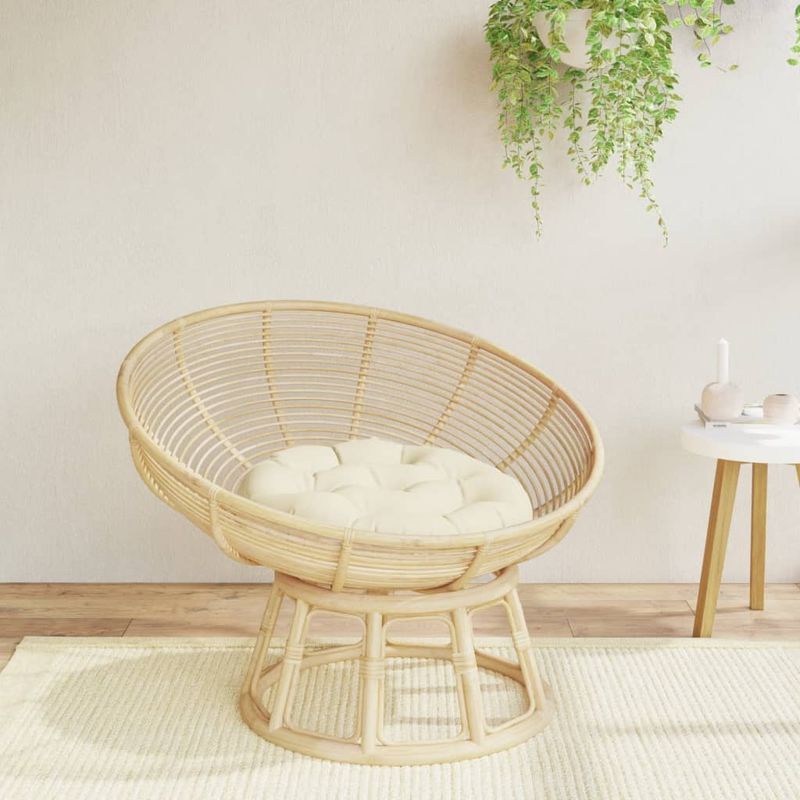 Casa si Gradina - Textile si covoare - Perne si pilote - Perne decorative - Perna rotunda crem, Ø 60 x11 cm, tesatura Oxford - Infinity.ro