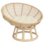 Casa si Gradina - Textile si covoare - Perne si pilote - Perne decorative - Perna rotunda crem, Ø 60 x11 cm, tesatura Oxford - Infinity.ro