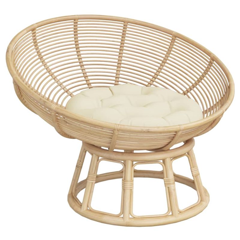 Casa si Gradina - Textile si covoare - Perne si pilote - Perne decorative - Perna rotunda crem, Ø 60 x11 cm, tesatura Oxford - Infinity.ro