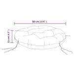 Casa si Gradina - Textile si covoare - Perne si pilote - Perne decorative - Perna rotunda crem, Ø 60 x11 cm, tesatura Oxford - Infinity.ro