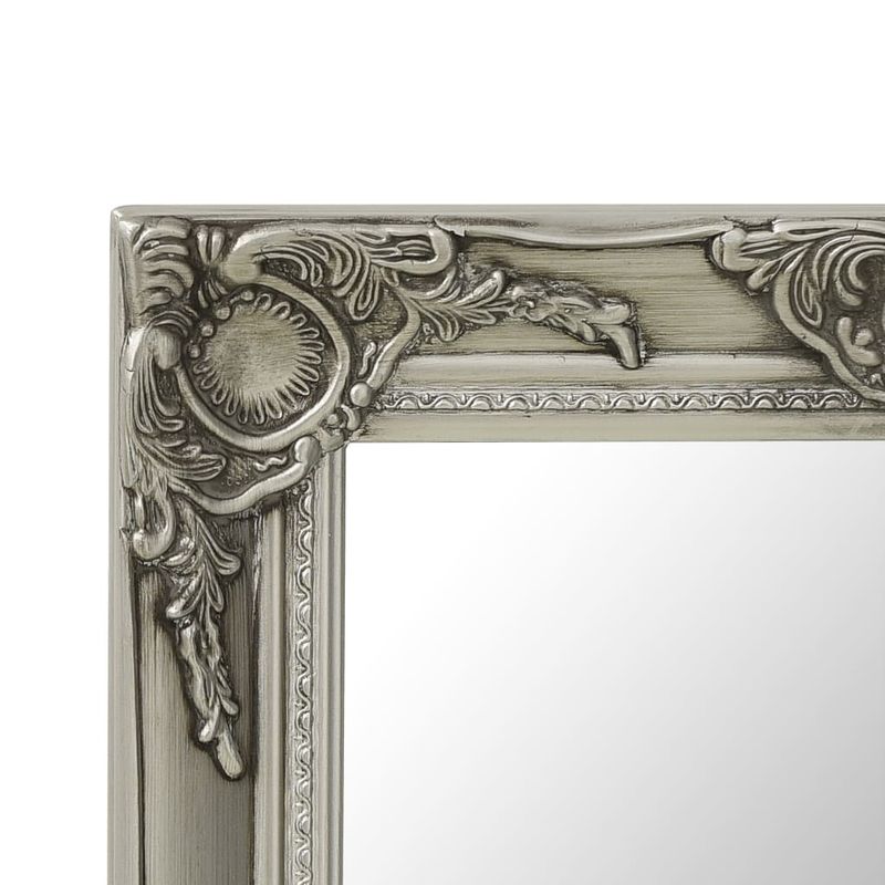 Casa si Gradina - Decoratiuni - Oglinzi - Oglinda de perete in stil baroc, argintiu, 50 x 50 cm - Infinity.ro