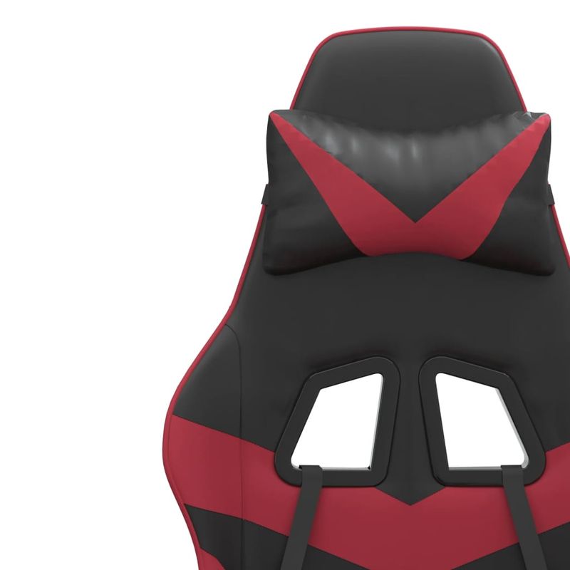 PC, gaming si accesorii - Gaming - Accesorii gaming - Scaune gaming - Scaun de jocuri, negru si rosu vin, piele ecologica - Infinity.ro