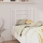Casa si Gradina - Mobilier - Paturi si accesorii - Accesorii paturi - Tablie de pat tapitata Natural si Negru 135 cm Lemn de pin masiv - Infinity.ro
