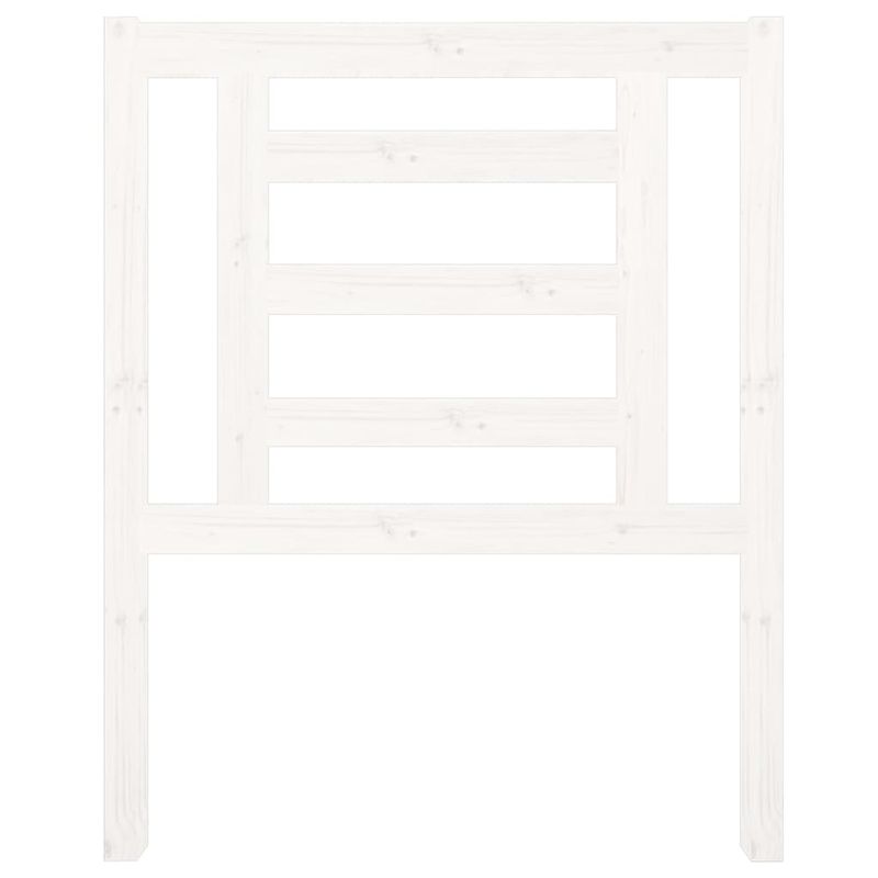 Casa si Gradina - Mobilier - Paturi si accesorii - Accesorii paturi - Tablie de pat tapitata Natural si Negru 135 cm Lemn de pin masiv - Infinity.ro