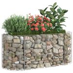 Casa si Gradina - Gradinarit si plante - Plante si ghivece - Ghivece si suporturi - Strat inaltat gabion, 120x50x50 cm, fier galvanizat - Infinity.ro