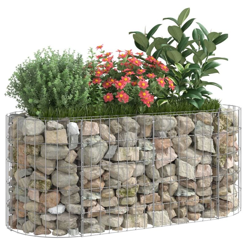 Casa si Gradina - Gradinarit si plante - Plante si ghivece - Ghivece si suporturi - Strat inaltat gabion, 120x50x50 cm, fier galvanizat - Infinity.ro