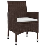 Casa si Gradina - Gradina si terasa - Mobilier exterior - Seturi mobila gradina - Set mobilier de gradina cu perne 5 piese poliratan & sticla - Infinity.ro