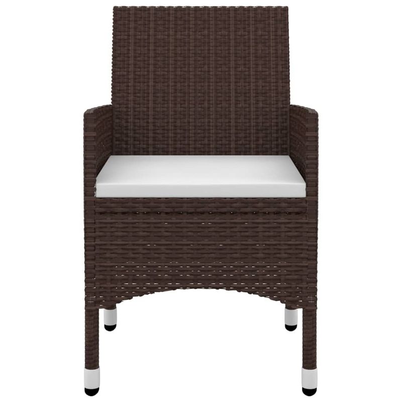 Casa si Gradina - Gradina si terasa - Mobilier exterior - Seturi mobila gradina - Set mobilier de gradina cu perne 5 piese poliratan & sticla - Infinity.ro