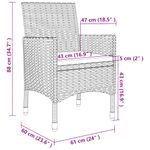 Casa si Gradina - Gradina si terasa - Mobilier exterior - Seturi mobila gradina - Set mobilier de gradina cu perne 5 piese poliratan & sticla - Infinity.ro