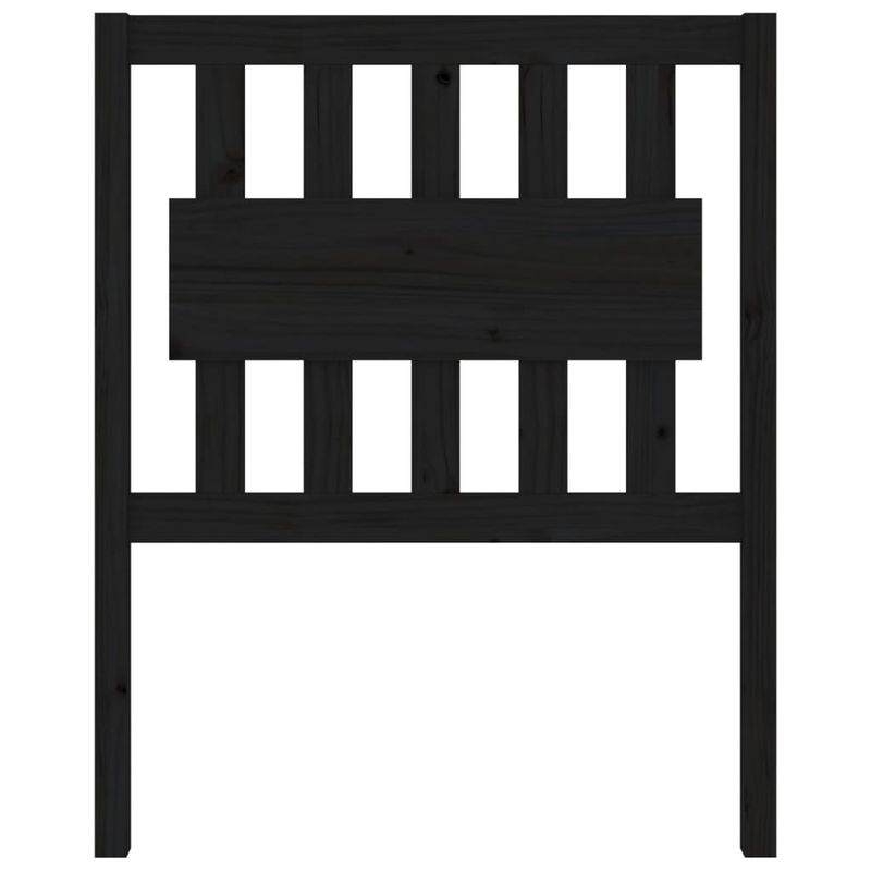 Casa si Gradina - Mobilier - Paturi si accesorii - Accesorii paturi - Tablie de pat, negru, 80,5x4x100 cm, lemn masiv de pin - Infinity.ro