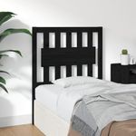 Casa si Gradina - Mobilier - Paturi si accesorii - Accesorii paturi - Tablie de pat, negru, 80,5x4x100 cm, lemn masiv de pin - Infinity.ro