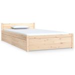 Casa si Gradina - Mobilier - Paturi si accesorii - Paturi - Cadru de pat cu sertare, 100x200 cm - Infinity.ro