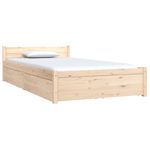 Casa si Gradina - Mobilier - Paturi si accesorii - Paturi - Cadru de pat cu sertare, 100x200 cm - Infinity.ro