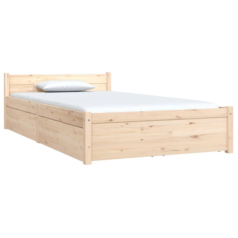 Casa si Gradina - Mobilier - Paturi si accesorii - Paturi - Cadru de pat cu sertare, 100x200 cm - Infinity.ro