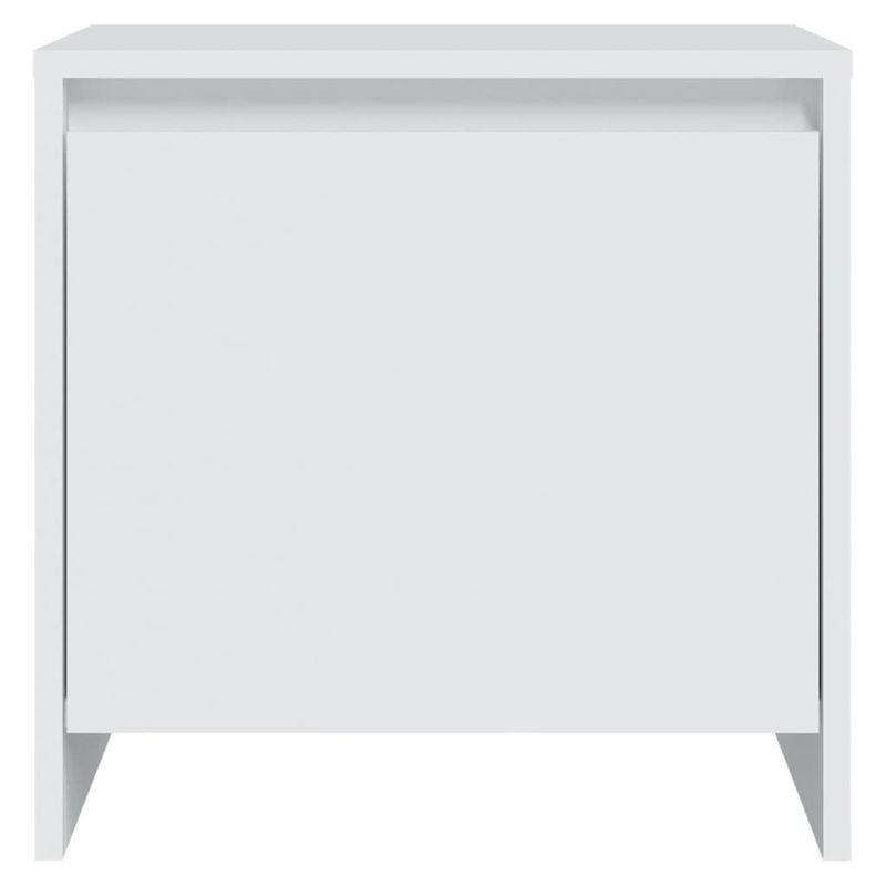 Casa si Gradina - Mobilier - Comode si corpuri - Noptiere - Noptiera, 2 buc., alb, 45x34x44,5 cm, PAL - Infinity.ro