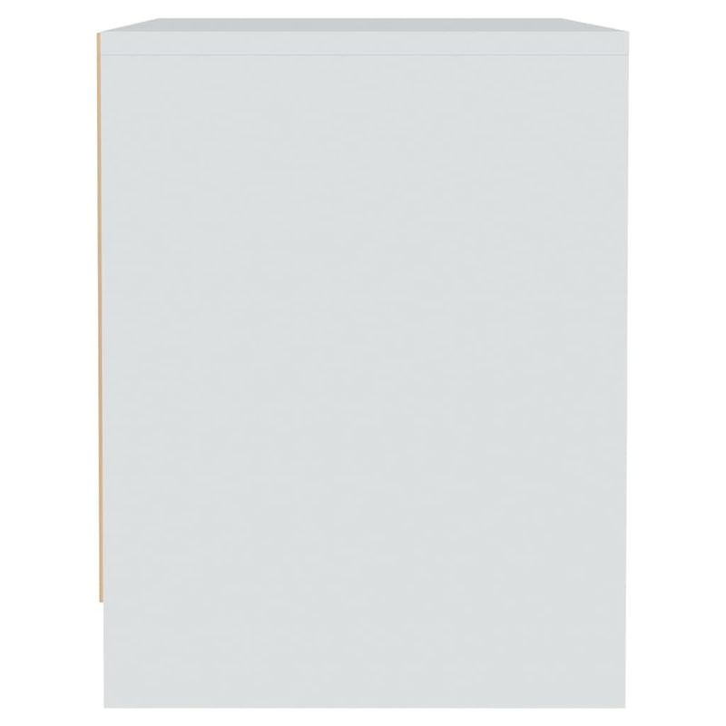 Casa si Gradina - Mobilier - Comode si corpuri - Noptiere - Noptiera, 2 buc., alb, 45x34x44,5 cm, PAL - Infinity.ro