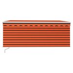 Casa si Gradina - Gradina si terasa - Umbrele si pavilioane - Umbrele - Copertina retractabila manual cu stor portocaliu&maro 3,5x2,5 m - Infinity.ro