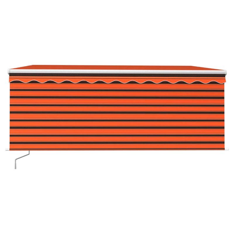 Casa si Gradina - Gradina si terasa - Umbrele si pavilioane - Umbrele - Copertina retractabila manual cu stor portocaliu&maro 3,5x2,5 m - Infinity.ro