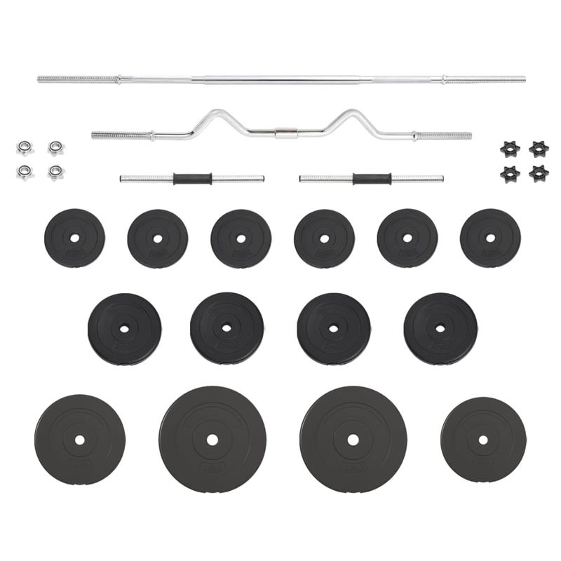 Sport si Outdoor - Fitness - Greutati si echipament - Greutati - Set de haltere si gantere, 60 kg - Infinity.ro