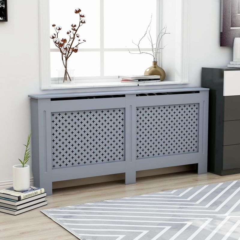 Casa si Gradina - Termice - Calorifere si accesorii - Accesorii calorifere - Masca pentru calorifer, antracit, 172 x 19 x 81,5 cm, MDF - Infinity.ro