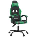 PC, gaming si accesorii - Gaming - Accesorii gaming - Scaune gaming - Scaun de jocuri, negru si verde, piele ecologica - Infinity.ro